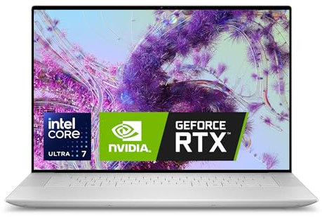 Dell XPS 16 9640-16.3 Inch FHD+ (1920 x 1200),120Hz Display, Intel Core Ultra 7 155H, NVIDIA GeForce RTX 4050, 16GB RAM, 1TB SSD, Windows 11 Pro, Fingerprint Reader, Backlit Keyboard, Silver