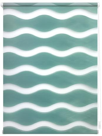 Lichtblick Doppelrollo Klemmfix ohne Bohren, Welle, Blickdicht, Klemmträger-Montage, Sichtschutz, Wandmongtage, Deckenmontage, für Fenster und Türen Salbei,100 cm x 150 cm (B x L)