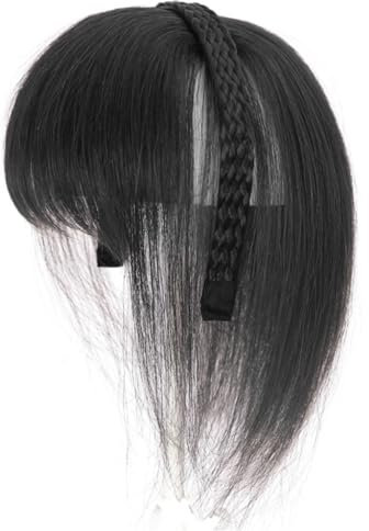 Haarreif in Pony, Haarverlängerung, Kaffeefarben, Schwarz, Braun, Pony, modifizieren Sie Ihr Gesicht