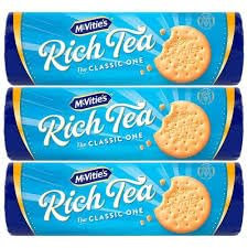 McVitie's Classic Traditional Biscuits DIgestives, Hobnobs (Rich Tea (Pack of 12 x 300g))