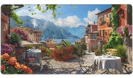 Tapis de Souris Gamer XXL,Ville de Loisirs 1200x600mm Tapis Souris Gaming Grand,Mouse Pad Base Antidérapante Tapis de Souris à Bords Cousus,Améliore précision et la Vitesse,pour Maison Bureau L-3344