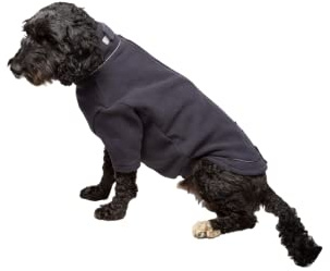 Fleece Dog Jumper Puppy Jacket Winter Coat XS, S, M, L, XL Pet Clothes Rydale 18 Colours (Charcoal, L/XL)