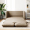 Emmtore Bodensofa, Klappbar Bodenbett Sofa mit Schlaffunktion, Schlafsofa Schlafsessel mit Metallgestell, Klappsofa Sofabett für Wohnzimmer Schlafzimmer,Cappuccino