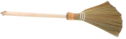 Beaupretty Small Retro Straw Broom for Boy Girl Lightweight Bamboo Dusting Brush for Easy Cleaning Soft Bristles and Boy Girl-friendly Design for Indoor and Outdoor Use in Courtyards and Lobb