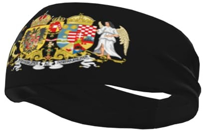 Wappen von Österreich-Ungarn Stirnband Unisex Rutschfestes, feuchtigkeitsableitendes Sportstirnband