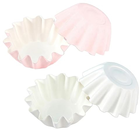 RUILILANG 50Pcs Silicone Wax Melt- Liners, Leakproof Cups for Wax Warmers, Easy-Clean Liners for Electric Wax Melters and Scented Wax Melts