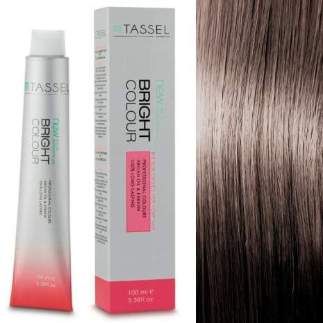 Tinte Permanente Tassel Bright Colour con Argán y Keratina - Nº7.1 RUBIO MEDIO CENIZA - 100 ml