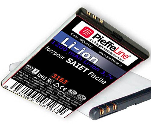Batteria Li-ion 1200mAh compatibile per Saiet Facile Facile+