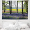 ABAKUHAUS Blumen Wandteppich, Glockenblumen Wald Rural aus Weiches Mikrofaser Stoff Waschbar ohne Verblassen Digitaldruck, 150 x 110 cm, Gelb Grün