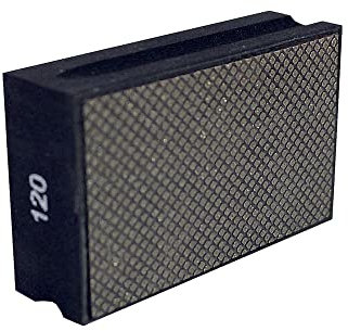 Karl Dahm Diamant-Schleifpad – 50461 - schwarz, Körnung 120 I Profi-Handschleifer grobe Körnung zum Brechen von Fliesenkanten und zum Schleifen von Fliesen, Feinsteinzeug und Naturstein