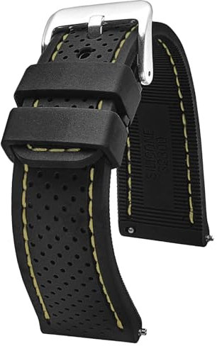 Bracelet de montre Alpine, de qualité supérieure, sportif, étanche, en silicone, avec libération rapide, bracelet de montre en caoutchouc souple, couleurs assorties,20 mm, 20MM, Décontracté