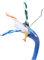 MICRO CONNECTORS, Cable Ethernet sólido STP a granel CAT 6A de 250 pies, color azul