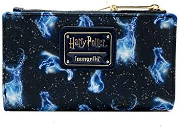Loungefly Harry Potter Expecto Patronus Allover-Print Geldbörse, Mehrfarbig/Meereswellen (Ocean Tides), Einheitsgröße