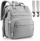 Brombär Wickelrucksack mit Bett und Kinderwagenhaken in Grau