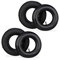 Relaxdays Wheelbarrow Tyre, 2x Set, Spare Wheels, Inflatable, 3.50-6, Max. Load 136 kg, Garden, Tool, Practical, Black