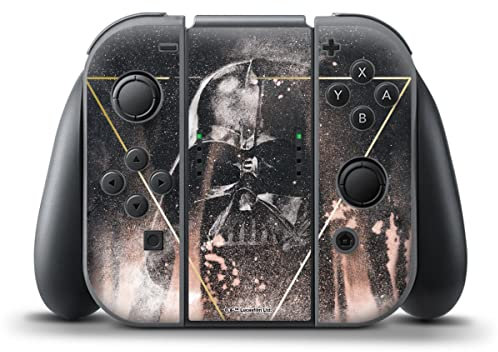 DeinDesign Skin kompatibel mit Nintendo Switch Controller Folie Sticker Darth Vader Star Wars Offizielles Lizenzprodukt