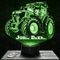 Lampe de chevet - Veilleuse Tactile J. Deere Tracteur Agricole Plaque Lumineuse 3D LED illusion, Idée cadeau Noël anniversaire garçon et fille, chambre d'enfant ou adulte TOP