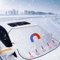 Windschutzscheibenabdeckung, 145 x 113CM Frontscheibenabdeckung Winter, Auto Abdeckplane Winter, Autoabdeckung Winter, Auto Winter Zubehoer Frostschutz mit 5 Magnete für Winter Staub Schneeschutz