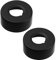 Cozylkx 2er-Pack Edelstahl Wasserhahn Dekor Rohrabdeckungen Wandflansch Rohrlochabdeckungen Rosette, Schwarz,60x25x25mm