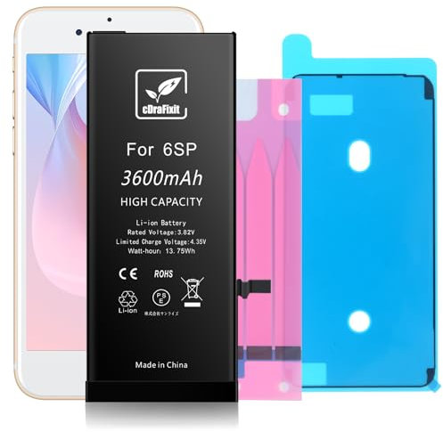 cDraFixit Batteria 3600 mAh per iPhone 6S Plus Batteria sostitutiva ad alta capacità compatibile con Apple 6s Plus