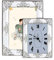 Generico Cornice Portafoto in Argento Laminato e Retro in Legno Linea Angolo Fiori. Ideale come Regalo per Ogni Evento (6X9)