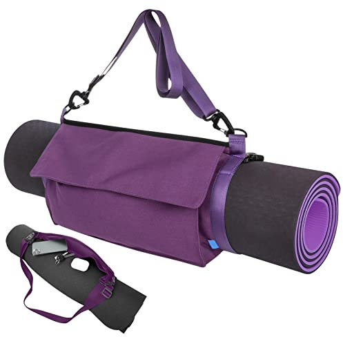 HEYCE Yogamatten-Haltertasche - Multifunktionale Yogamattengurte zum Tragen - Tragetasche für Yogamatten mit durchgehendem Reißverschluss, leicht zugänglichem Reißverschluss, verstellbarem