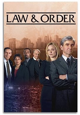 TV-Serie Law & Order Poster, ästhetische Leinwand, Poster, Raumdekoration, Wandkunst, Poster, Dekoration, Poster, 30 x 45 cm, ungerahmt