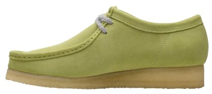 Clarks Mens Wallabee, Pale Lime Suede, 11