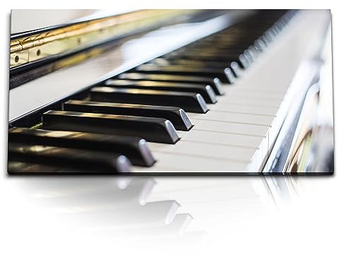 Paul Sinus Kunstdruck Bilder 120x60cm Klavier Klaviertasten klassische Musik Kunstvoll Musikzimmer