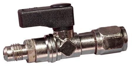 RUBINETTO PER BOMBOLA R32 - R290 ATTACCO 1/2 SX ACME USCITA 1/4