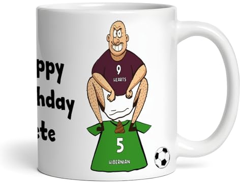 Hearts vs Hibernian Funny Football Rivalry Personalised Mug | Gift For Men | Any Teams Mug | Gift For Him