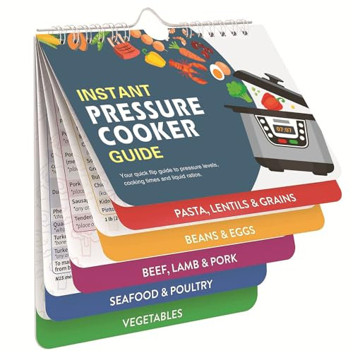 InstantPot Recipe Book & Cooking Guide - Includes Accessories Times Chart & Cheat Sheet Magnets