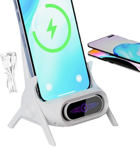 Generic Kabelloser Ladeständer | Schnelles Mini-Stuhl-Ladegerät für Handy, magnetische Handyhalterung, kabelloses Aufladen, tragbares -Desktop-Stuhl-Ladegerät für Smartphones