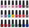 Set of 24 Classic Nail Varnish Set Nail Polish 24 Colours including Bright Classic Nude Shades 5 ml Made in The EU Long Lasting Formula (Set B)