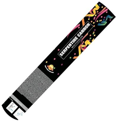 NEU Konfetti-Kanone Luftschlangen bunt, 40 cm