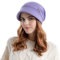 AYPOW Damen Winter Strick Slouchy Mütze mit Visier, Baskenmütze, Fleece Gefütterte, Warme Wintermütze mit Krempe, Pullover-Gehörschutzmütze, Newsboy-Mütze, Tägliche Winter Outdoor Mütze für Damen