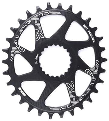 DONGLING Platos para Bicicletas Platos y bielas ovalados Redondos de 1X12 velocidades for Bicicleta de montaña, Bloqueo Central for Bicicleta, 30T, 32T, 34T, 36T Plato Ovalado 32 MTB(36T,Black Oval)