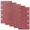 Henxing Schleifpapier Schwingschleifer, 40 Blatt Schleifpapier 93x185 mm Klett Schleifstreifen Multitool Schleifblätter 8 Loch, 40/60/80/120/240 je Korn x 8, für Multischleifer & Schwingschleifer