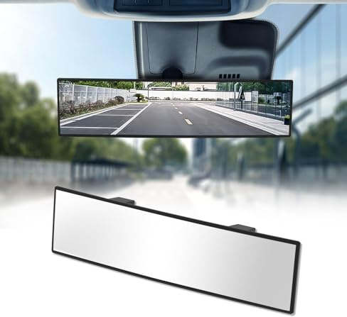 HmmtyRack Panoramic Car Rear View Mirror Universal Extender Convex 12 Inch