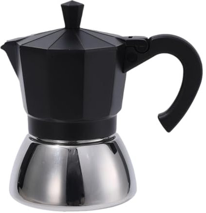 Cafetera para estufa - Cafetera para estufa de acero inoxidable | Cafetera de metal antigua, cafetera pequeña | Cafetera y espresso clásica para estufa para hombres y mujeres | Accesorios para cafeter
