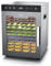 Arendo - Dörrautomat Edelstahl mit 12 Edelstahlgitter - 800 W - 30°- 90°C - 12 Edelstahl Einlegetabletts mit insgesamt 10.000 cm² - Dörrgerät Dehydrator Obsttrockner Dörrapparat - Obst Fleisch Pilze