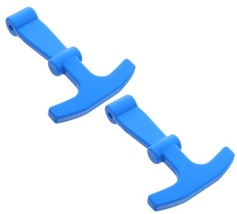 Angoily 2 Stück Kühlerdeckel Mit Riegel Für Strap Duty Beach Marine Gummikühler Zubehör Outdoor T Förmige Truhe T Griff Camping Anti Rutsch Verschluss Gefrierschrank Angeltür – Camper