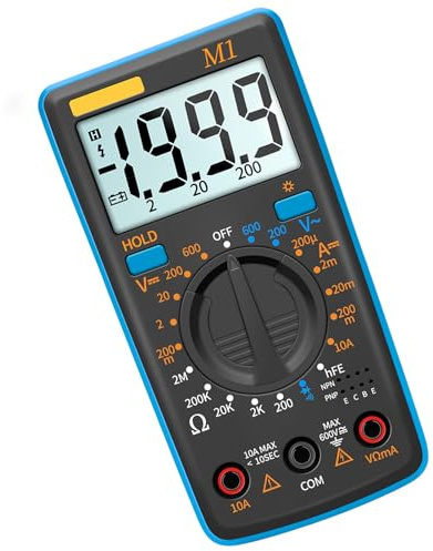 Digital Multimeter with Data Hold Low Battery Indicators Accurate Measurement for Engineers Circuit Testing& Maintenance Pocket Multimeter