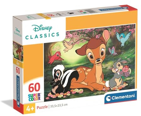 Clementoni Disney Classics Kinder Puzzle 60 Teile | Puzzle 33,5 x 23,5 cm für Kinder ab 4 Jahre - Puzzle von Clementoni 26319