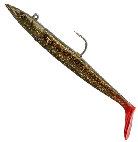 Savage Gear Sandeel V2-2 Gummifische + 1 Jigkopf
