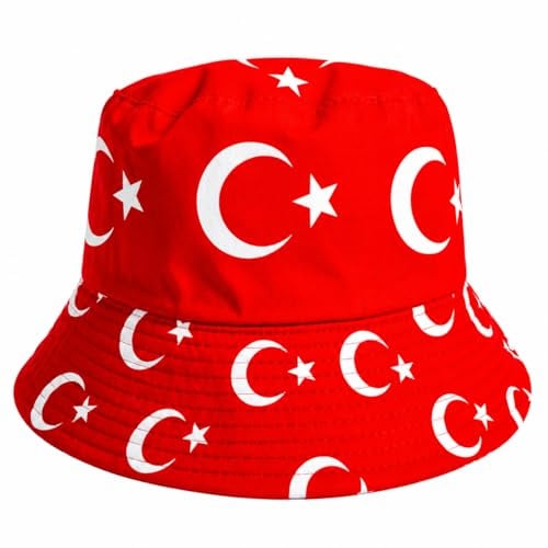 So Sachen Bucket Hat Fußball Länder Edition Fischerhut WM EM Fan Hut Deutschland Türkei Portugal Frankreich Kroatien Bosnien Sommerhut Festival Unisex