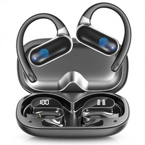 PPBP AI Translation Earbuds Real Time, 182 Language Translator Earbuds, 5-in-1 Open Ear Translator Device, Bluetooth 5.4 Wireless Earphones for Business Travel Learning, Black