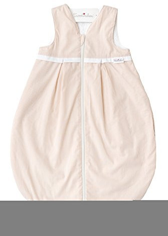 Tavolinchen Babyschlafsack Frottierschlafsack BoludaStreifen mit Biese – beige – Gr.110 Sommerschlafsack Kinderschlafsack