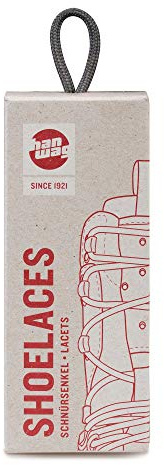 Hanwag Shoelaces 140cm Grau - Praktische Schnürsenkel, 140 cm, Größe 140 cm - Farbe Dark Grey