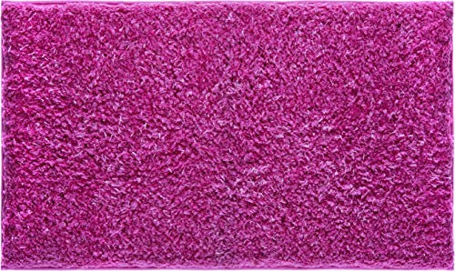 Grund Badteppich, 100% Polyester-Mikrofaser, Türkis, Rose, 70x120 cm